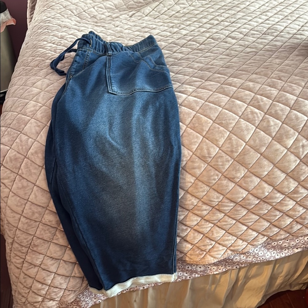 Lane Bryant Blue Capris